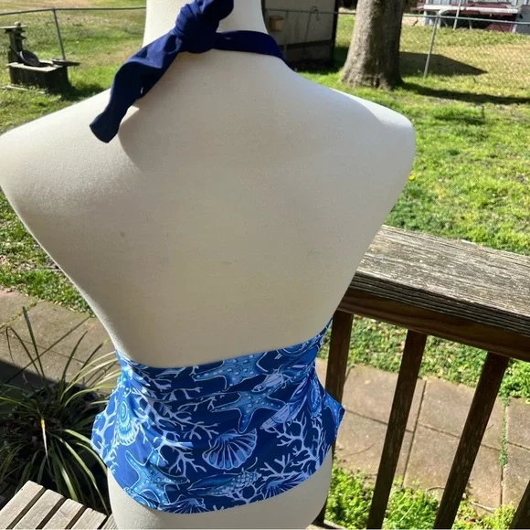 2 piece  tankini ocean print - Picture 7 of 13